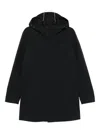 Paul & Shark Hooded Snap-fastening Jacket In Black