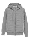 Paul & Shark Hooded Zip-fastening Sweater In Gray