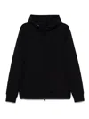 Paul & Shark Zipper Hoodie Ribbed Cuffs Hem In Black
