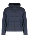 Paul & Shark Hooded Jacket Waterproof Fabric In Blue