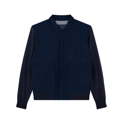 PAUL & SHARK HYBRID ZIP-UP SHAKET IN TYPHOON® SILK