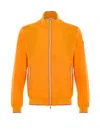 Paul & Shark Jacket Bomber Lightweight Fabric Orange Technique  In Orange