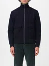 Paul & Shark Wool And Cashmere Hybrid Blouson In Blue