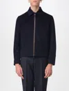 Paul & Shark Stylish Short Jacket Point Collar Side Pockets In Black