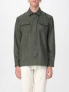 Paul & Shark Double-pocket Shirt In Green