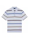 Paul & Shark Jaspe 'cotton Pole With Striped Motif In Multi