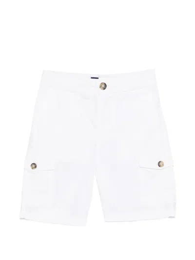 Paul & Shark Junior Kids' Cargo Button Shorts In White