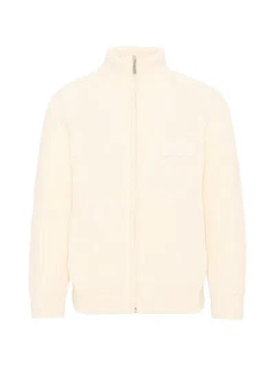 Paul & Shark Junior Logo-patch Zip-up Cardigan In Multi