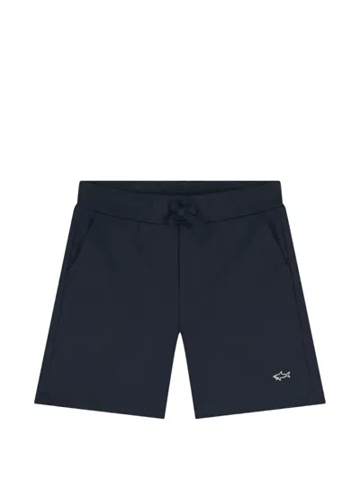 Paul & Shark Junior Kids' Logo-print Shorts In Blue