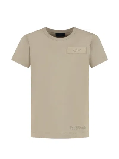 Paul & Shark Junior Kids' Patch T-shirt In Green