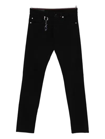 Paul & Shark Key-chain Detail Trousers In Black
