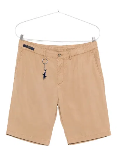 Paul & Shark Keychain Shorts In Brown