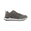 Paul & Shark Knit And Leather Sneakers In Brown