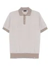 Paul & Shark Sand Beige Short Sleeve Polo With Classic Collar In Neutral