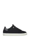 Paul & Shark Lace-up Leather Trainers In Black