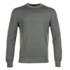 Paul & Shark Lambswool Knitted Sweatshirt Khaki Green In Gray