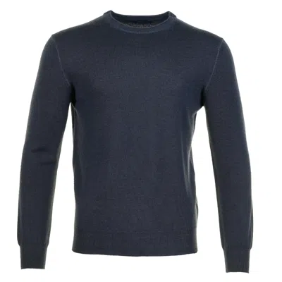 Paul & Shark Lambswool Knitted Sweatshirt Navy In Blue