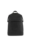 Paul & Shark Leather Backpack In Black