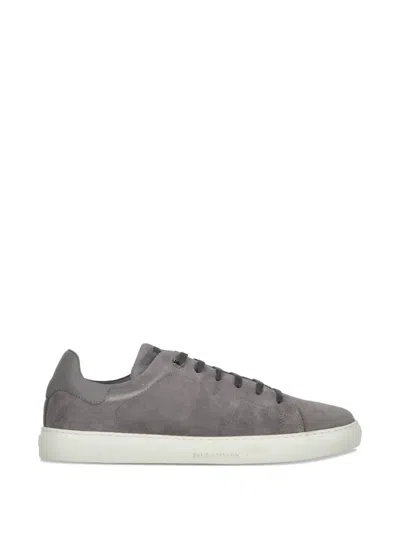 Paul & Shark Leather Sneakers In Gray