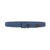 Paul & Shark Leather Trimmed Elastic Belt In Blue