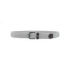 Paul & Shark Leather Trimmed Elastic Belt In Gray