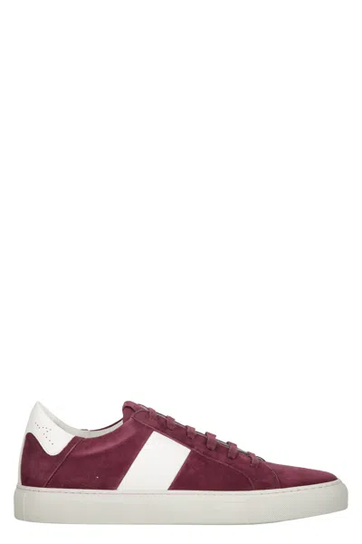 Paul & Shark Light Bordeaux Sports Shoe In Red