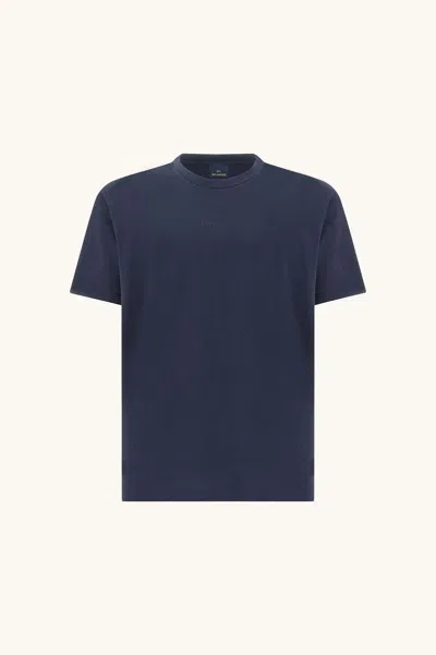 Lightweight Cotton Jersey T-shirt With Print In Blue from Paul & Shark