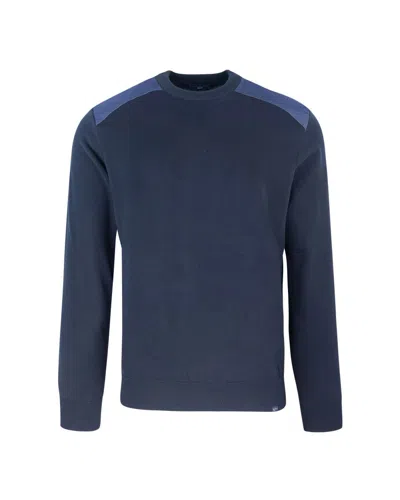 PAUL & SHARK LIGHTWEIGHT COTTON SWEATER - BLUE