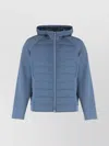 Paul & Shark Technical Fabric Jacket With Zip And Hood In Blue