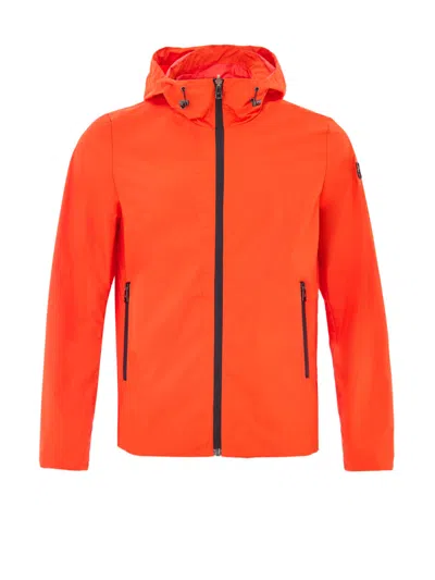 Paul & Shark Lightweight Jacket In Orange Technique Fabric