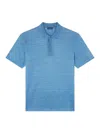 Paul & Shark Polo In Jersey Di Lino In Blue