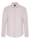 Paul & Shark Linen Long-sleeve Shirt In Neutral