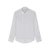 Paul & Shark Linen Seersucker Shirt In Gray