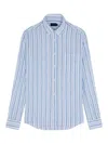 Paul & Shark Linen Shirt Button Down In White