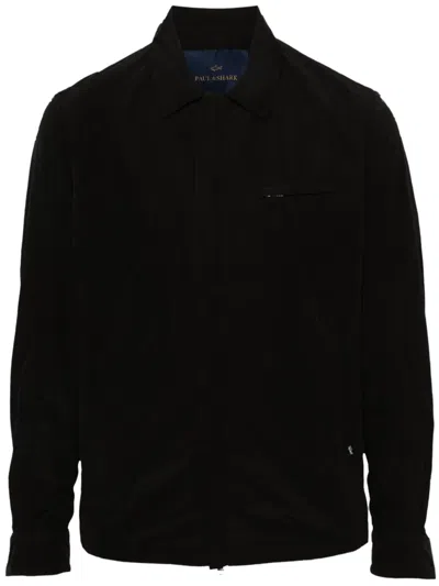Paul & Shark Logo-appliqué Jacket In Black