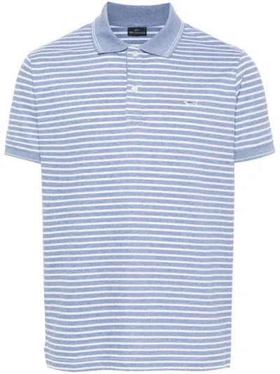 Paul & Shark Logo-appliqué Polo Shirt In Blue
