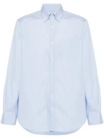 Paul & Shark Logo-appliqué Shirt In Blue