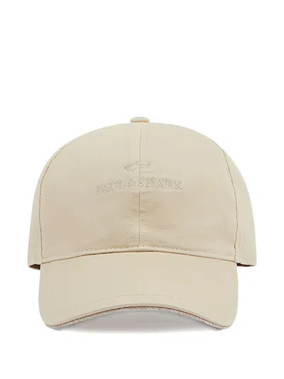 Paul & Shark Logo Baseball Cap In Neutral