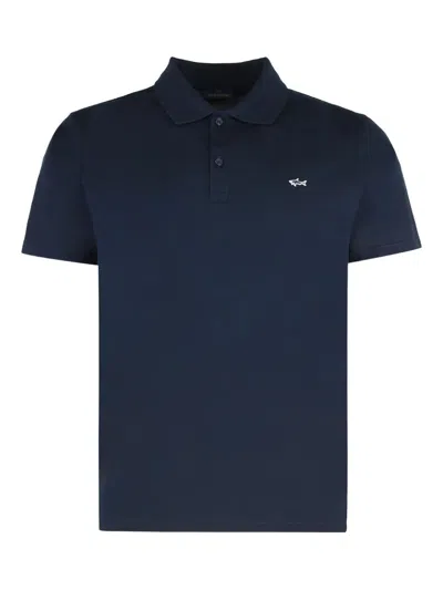 Paul & Shark Short Sleeve Polo Featuring Side Slits In Yellow