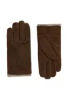 Paul & Shark Logo-detail Gloves In Brown