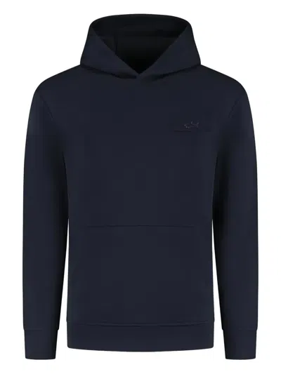 Paul & Shark Logo-detail Hoodie In Black