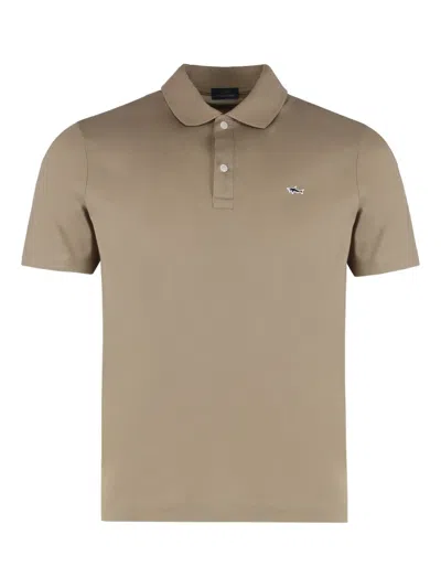 Paul & Shark Logo-detail Polo Shirt In Neutral