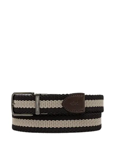 Paul & Shark Logo-embellishment Belt In Black