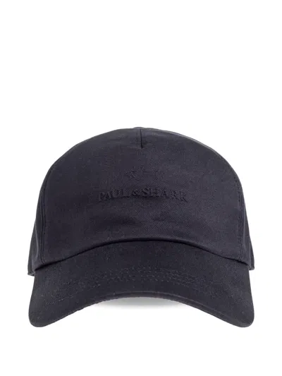Paul & Shark Logo-embossed Baseball Cap In Black