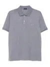 Paul & Shark Logo-embroidered Cotton Polo Shirt In Gray