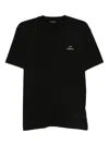 Paul & Shark Logo-embroidered Cotton T-shirt In Black
