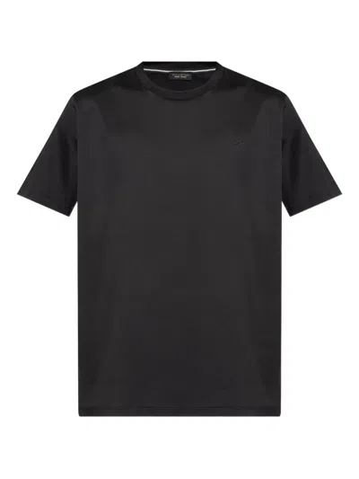 PAUL & SHARK LOGO-EMBROIDERED COTTON T-SHIRT