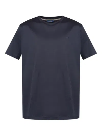 PAUL & SHARK LOGO-EMBROIDERED COTTON T-SHIRT