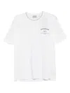 Paul & Shark Logo-embroidered Crew-neck T-shirt In White