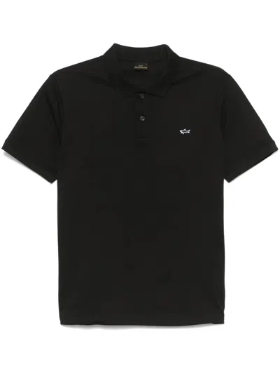 PAUL & SHARK LOGO-EMBROIDERED POLO SHIRT